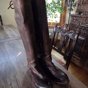 Bed Stu Dark Brown Lace Up Boots